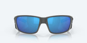 Blue Mirror Polarized Glass Lenses, Matte Gray Frame