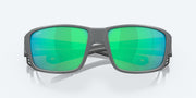 Green Mirror Polarized Glass Lenses, Matte Gray Frame