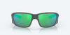 [Green Mirror Polarized Glass Lenses, Matte Gray Frame]