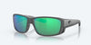 [Green Mirror Polarized Glass Lenses, Matte Gray Frame]