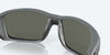 [Gray Silver Mirror Polarized Glass Lenses, Matte Gray Frame]