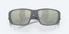 [Gray Silver Mirror Polarized Glass Lenses, Matte Gray Frame]