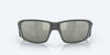 [Gray Silver Mirror Polarized Glass Lenses, Matte Gray Frame]