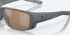 [Copper Silver Mirror Polarized Glass Lenses, Matte Gray Frame]