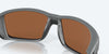 [Copper Silver Mirror Polarized Glass Lenses, Matte Gray Frame]