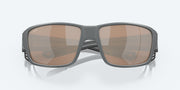 Copper Silver Mirror Polarized Glass Lenses, Matte Gray Frame