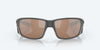 [Copper Silver Mirror Polarized Glass Lenses, Matte Gray Frame]