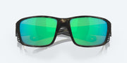 Green Mirror Polarized Glass Lenses, Matte Wetlands Frame