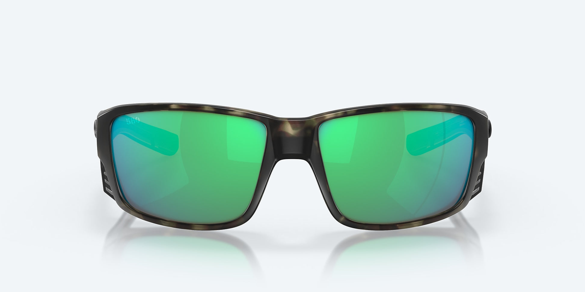 [Green Mirror Polarized Glass Lenses, Matte Wetlands Frame]