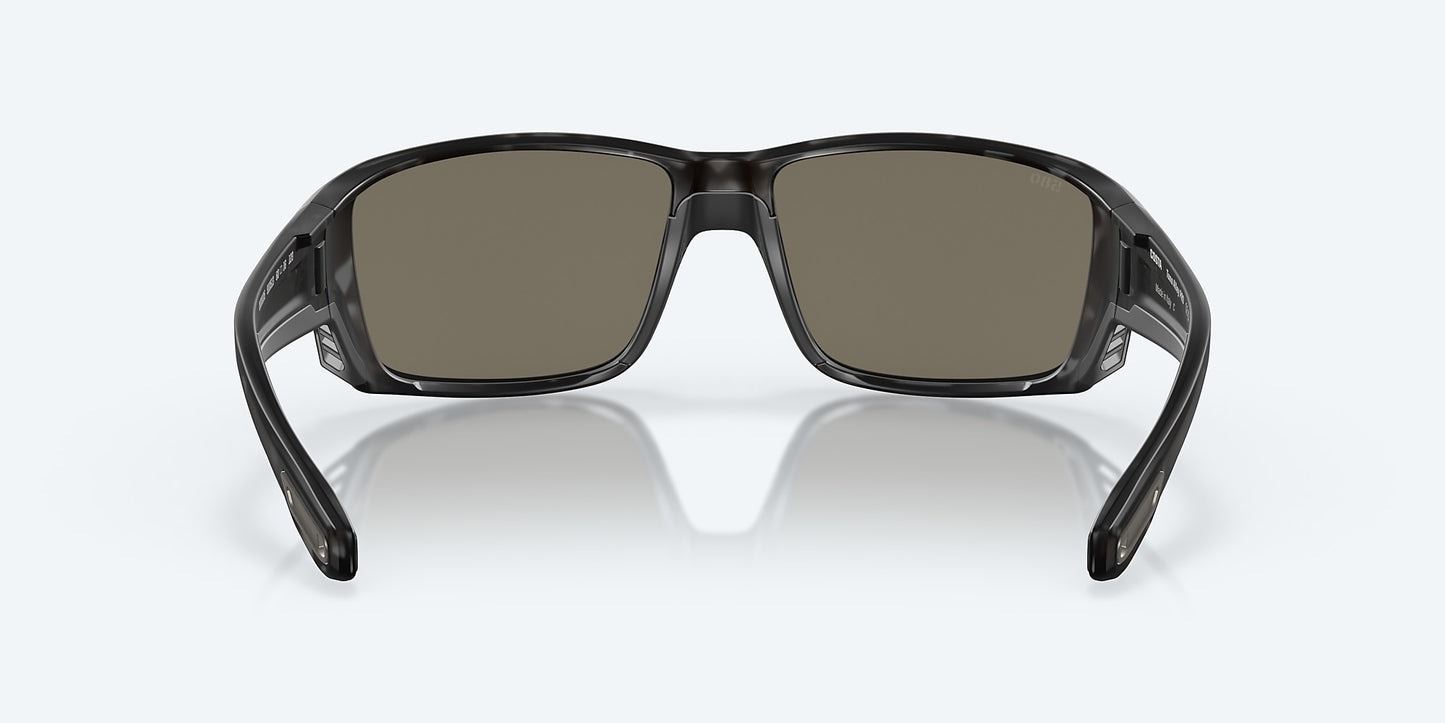 [Blue Mirror Polarized Glass Lenses, Tiger Shark Frame]