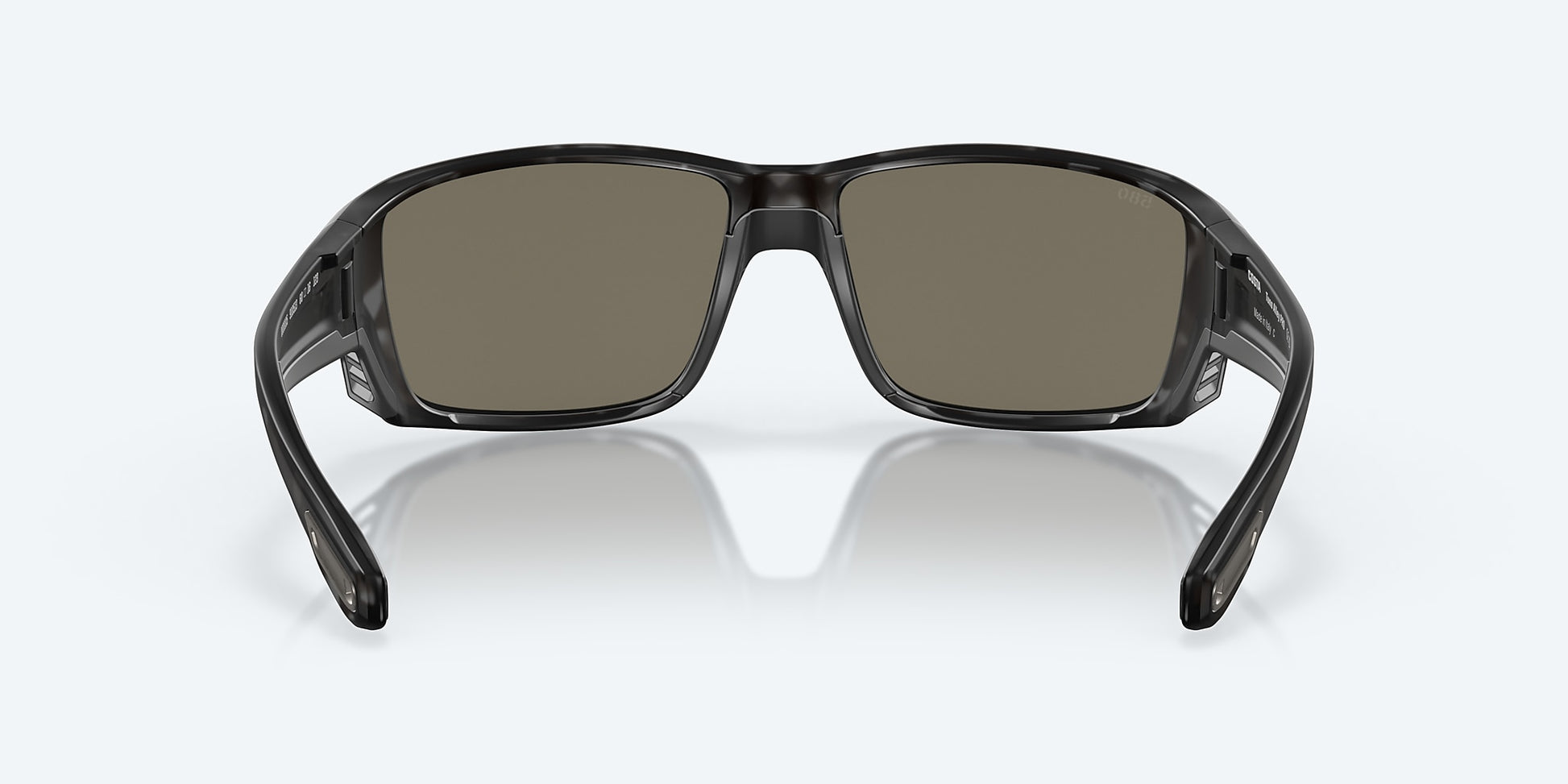 [Blue Mirror Polarized Glass Lenses, Tiger Shark Frame]