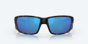 Blue Mirror Polarized Glass Lenses, Tiger Shark Frame