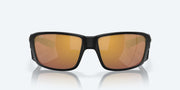 Gold Mirror Polarized Glass Lenses, Matte Black Frame