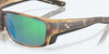 [Green Mirror Polarized Glass Lenses, Matte Tortoise Frame]