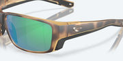 Green Mirror Polarized Glass Lenses, Matte Tortoise Frame