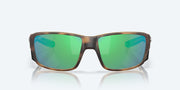 Green Mirror Polarized Glass Lenses, Matte Tortoise Frame