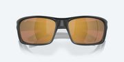 Gold Mirror Polarized Glass Lenses, Matte Black Frame