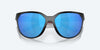 [Blue Mirror Polarized Glass Lenses, Matte Black Frame]