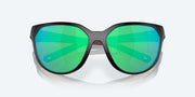 Green Mirror Polarized Glass Lenses, Matte Black Frame