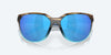 [Blue Mirror Polarized Glass Lenses, Wahoo Frame]