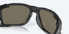 [Blue Mirror Polarized Glass Lenses, Black Pearl Frame]