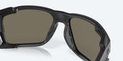 Blue Mirror Polarized Glass Lenses, Black Pearl Frame