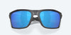 [Blue Mirror Polarized Glass Lenses, Black Pearl Frame]