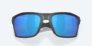 Blue Mirror Polarized Glass Lenses, Black Pearl Frame