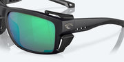 Green Mirror Polarized Glass Lenses, Black Pearl Frame