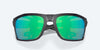 [Green Mirror Polarized Glass Lenses, Black Pearl Frame]