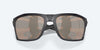 [Copper Silver Mirror Polarized Glass Lenses, Black Pearl Frame]