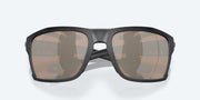 Copper Silver Mirror Polarized Glass Lenses, Black Pearl Frame