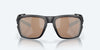 [Copper Silver Mirror Polarized Glass Lenses, Black Pearl Frame]