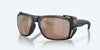 [Copper Silver Mirror Polarized Glass Lenses, Black Pearl Frame]