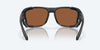 [Copper Silver Mirror Polarized Glass Lenses, Black Pearl Frame]