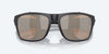 [Copper Silver Mirror Polarized Glass Lenses, Black Pearl Frame]