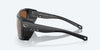 [Copper Silver Mirror Polarized Glass Lenses, Black Pearl Frame]