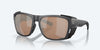 [Copper Silver Mirror Polarized Glass Lenses, Black Pearl Frame]