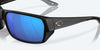 [Blue Mirror Polarized Glass Lenses, Matte Black Frame]