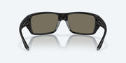 Blue Mirror Polarized Glass Lenses, Matte Black Frame