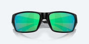 Green Mirror Polarized Glass Lenses, Matte Black Frame