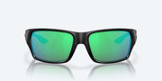 Green Mirror Polarized Glass Lenses, Matte Black Frame