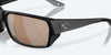 [Copper Silver Mirror Polarized Glass Lenses, Matte Black Frame]