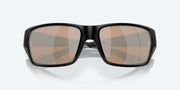 Copper Silver Mirror Polarized Glass Lenses, Matte Black Frame