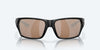 [Copper Silver Mirror Polarized Glass Lenses, Matte Black Frame]