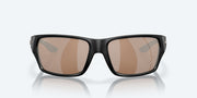 Copper Silver Mirror Polarized Glass Lenses, Matte Black Frame