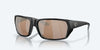 [Copper Silver Mirror Polarized Glass Lenses, Matte Black Frame]