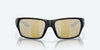 [Sunrise Silver Mirror Polarized Glass Lenses, Matte Black Frame]