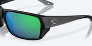 Green Mirror Polarized Polycarbonate Lenses, Matte Black Frame