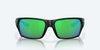 [Green Mirror Polarized Polycarbonate Lenses, Matte Black Frame]